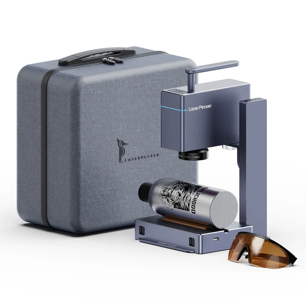 Portable Laser Engraving Machine 1064nm Pulsed Infrared Laser 4K Versatile Base Smallest Laserpecker 3 Deluxe DIY Metal Plastic
