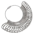 High Quality  Us Uk Reusable Metal Ring Sizer Measuring Tool Finger Size Gauge Set Jewelry Metal Rings Size Alloy Ring Sizer