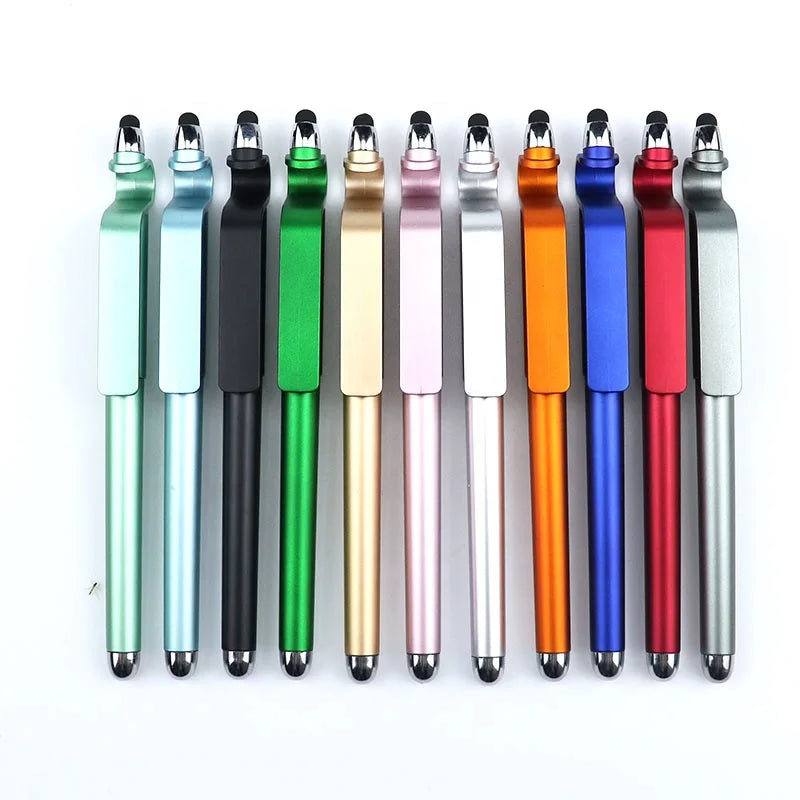 Promotional Gift Bal Pen Custom logo Touch Screen Ballpoint Pen with Phone Holder