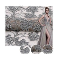 China Fabric Supplier Sequin Bead Embroidery Wedding Dress Fabric