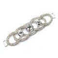Wholesale Shiny Crystal Bikini Hardware Fancy Belt Diamante Bikini Connector for Swimwear Accessories