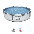 For 56408 Factory-Price Outdoor Swimming Pool Set Durable Power Steel Frame PVC 3.05m X 76cm Round Kids Above Ground Pool