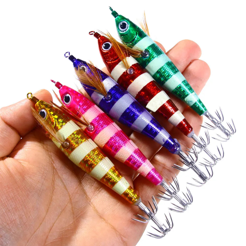 10.5CM/9.5G Octopus Model Squid Jig  Egi Shrimp Squid Jig Hook Fishing Lure