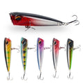 WEIHE Popper Bait 8cm 14g Hard Bait Artificial Wobblers Plastic Floating Fishing Tackle Crankbaits Isca