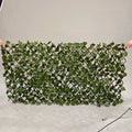 Modern Design Expandable Trellis Willow Material Artificial Leaf Fence Faux Plant Unique and Stylish Garden Decor
