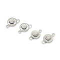 Loop Spring Ring Clasp Stainless Steel DIY Component Connector Clasp for Necklace