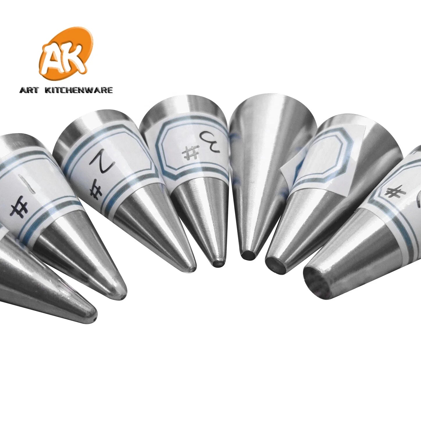 AK Stainless Steel Russian Cake Decorating Supplies Baking Tool Cake Decorating Tips Tools Piping Tips Icing Nozzles