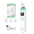 LCD Snoot White Newborn Sucker USB Rechargeable Silicone Nasal Aspirator