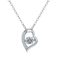 High Quality Fantastic S925 Sterling Silver Solid Gold Moissanite Necklace Women for Woman Gift