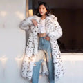 2023 Winter Luxury Sable Fox Fur Long Parkas Plus Size Waterproof Reversible Eco-Friendly Ladies Coat