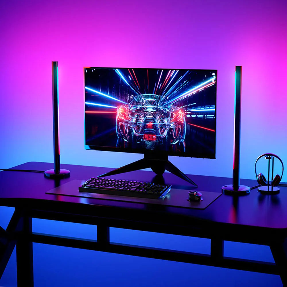 LED Colorful Lamp App and Remote Control Music Atmosphere Recognition Pickup Rhythm Light for Computer Desk Decoration