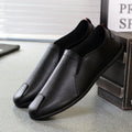 New Design Style Factory Wholesale Custom Fashion Casual Lazy Person Plain Color Soft Sole for Men Business Dress Shoes