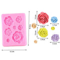Sugarcraft Candy Clay Chocolate Gumpaste Moulds Rose Flower Silicone Molds Wedding Cupcake Topper Fondant Cake Decorating Tools