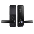 Zemismart Tuya App-Controlled Smart WiFi Electronic Door Lock Doorbell Alert Fingerprint Card Key Access Security for Hotels
