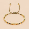Go2boho Bohemian Copper Beads Festival Bracelets Handmade Adjustable Chain Fashion Design Jewelry for Women Men Travel Gifts