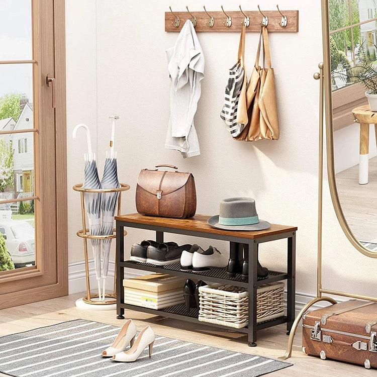 Modern Metal Shoes Rack with Display Stand and Organizer Living Room Home Furniture