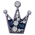 Korean Style Small Crown Collar Pin Gold Silver Plated Men's Suit Pin Buckle Shirt Collar Crystal Rhinestones Zircon Brooch Pin