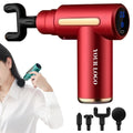 Portable and Cordless Deep Tissue Massager Handheld Electric 4 Replaceable Massage Heads Percussion Massage Gun