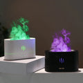 Kinscoter Essential Oil USB Ultrasonic Flame Humidifier Led Colorful Fire Flame Aroma Oil Diffuser
