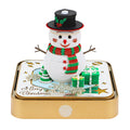 2025 Square 3D Christmas Tree Memo Pad Light-Up Paper Cut Art Collection Feature Festival Desktop Calendar With Tear-Off Notes
