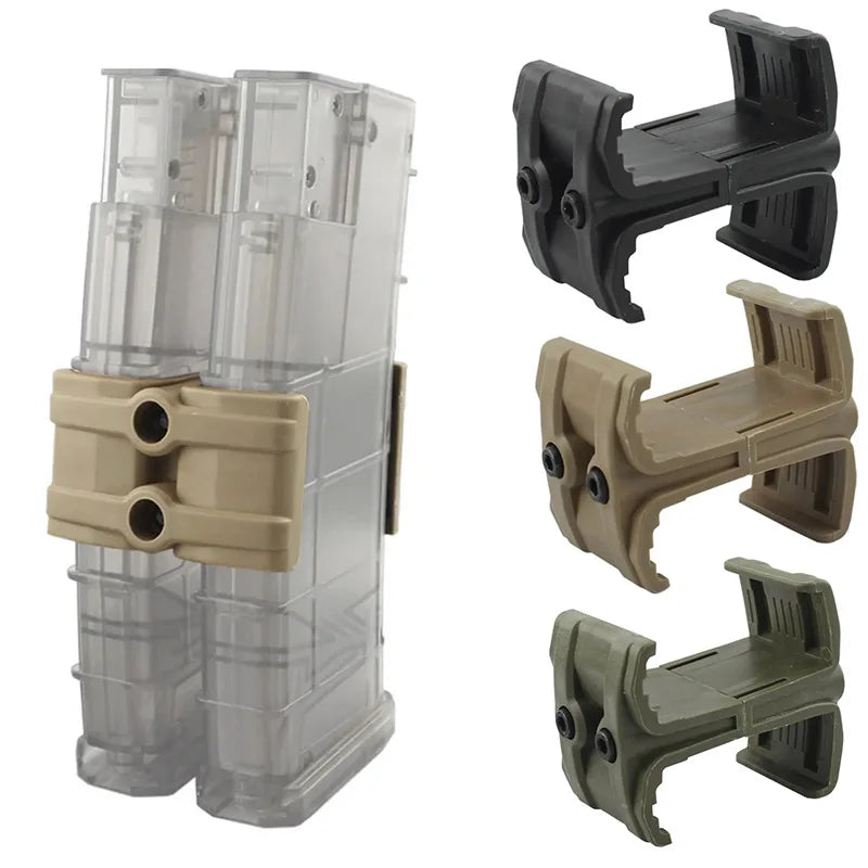 Dual Nylon 5.56 Magazine Shunt Quick-Release Accessory for Parallel Modification for Hunting