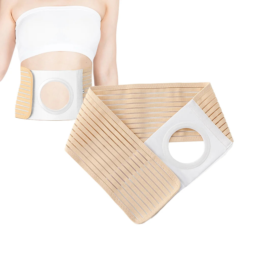 Ostomy Support Belt for Men and Women  Elastic Hernia Prevention Belt Abdominal Support for Stoma CareReinforces Colostomy Bags