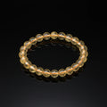 6-10mm  Natural  Healing Stone Bead Citrine Yellow Crystals  Semi-Precious Bracelet for Men and Women
