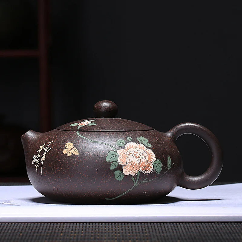 Famous Chinese Purple Clay Tea Set Zisha Xishi Hu Teapot From Yixing With Good Quality