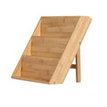 Bamboo Wood Three-layer Classic Seasoning Rack & Spice Organizer with Display Shelf for Kitchen Cabinet-Party Use