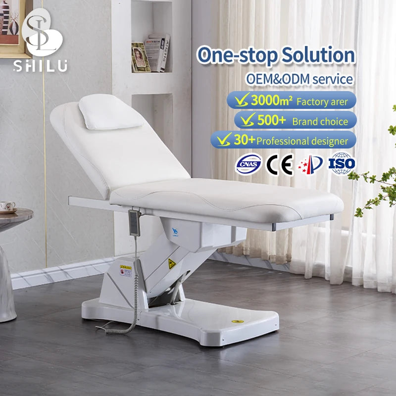 Modern Design YMC12 Electric Beauty Chair Multifunction Spa Salon Tattoo Bed/Chair Stool Stainless Steel Frame Gym Workshop