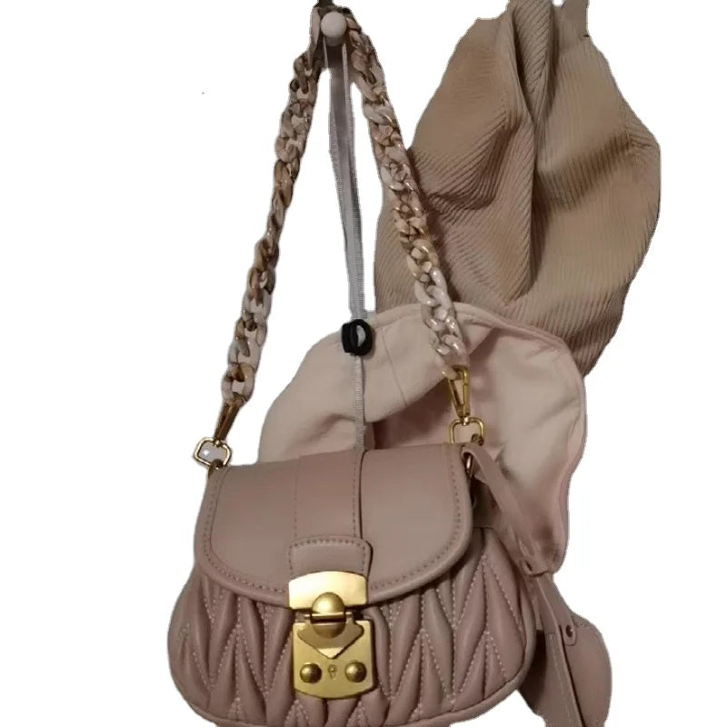 Hot Selling Fashion Luxury Bag Accessories Crossbody Handheld Acrylic Resin Belt 120cm Diameter DIY BOB Brand