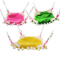 Parrot Double-Layered Hammock with Honey Pouch for Hamsters Sugar Gliders and Golden Bears - Cozy Macaron-colored Warmth