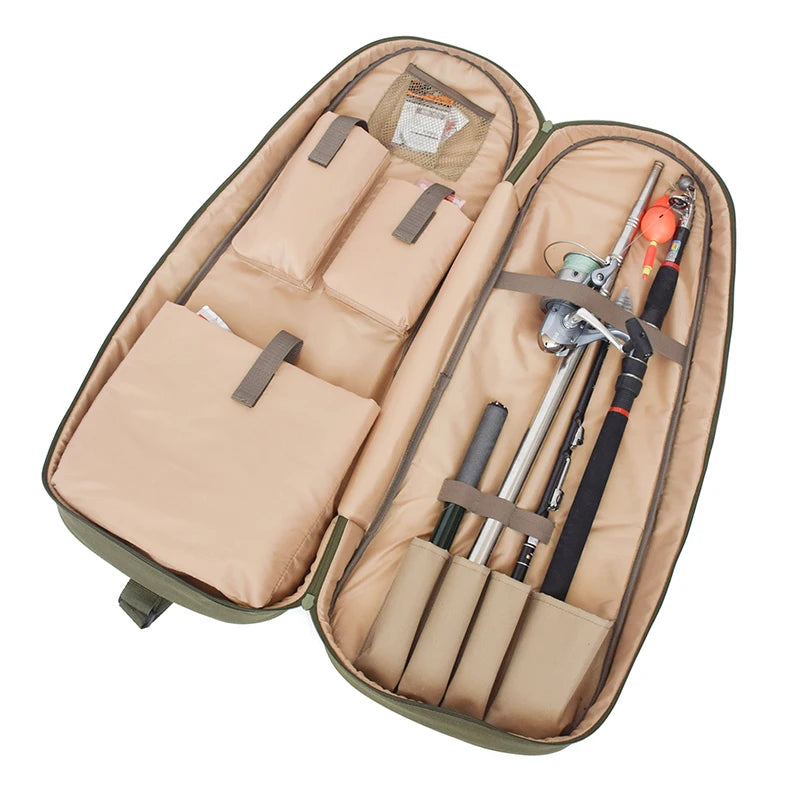 Multifunction 600D Oxford Cloth Fishing Reel Rod Line Tackle Tool Bag Case Fishing Bags