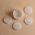 YUSHI Premium Handmade Marble Customized Coasters Elegant Natural White Onyx Stone Coaster Set for Drinks and Home Decor