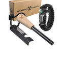 Fire Starter Ferro Rod Flint and Steel Fire Starter Kit with Multi Tool Striker Bracelet for Camping Hiking