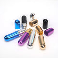 In Stock 5ml Round Head Dispenser Bottle Shiny Electrochemical Aluminum Perfume Dispenser Bottle