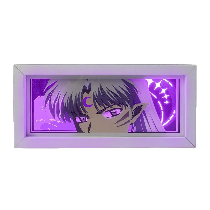 Newest Design 3D Lenticular Sheet Anime Figure Poster Light Box Custom Patterns Led Light Box Framed Poster