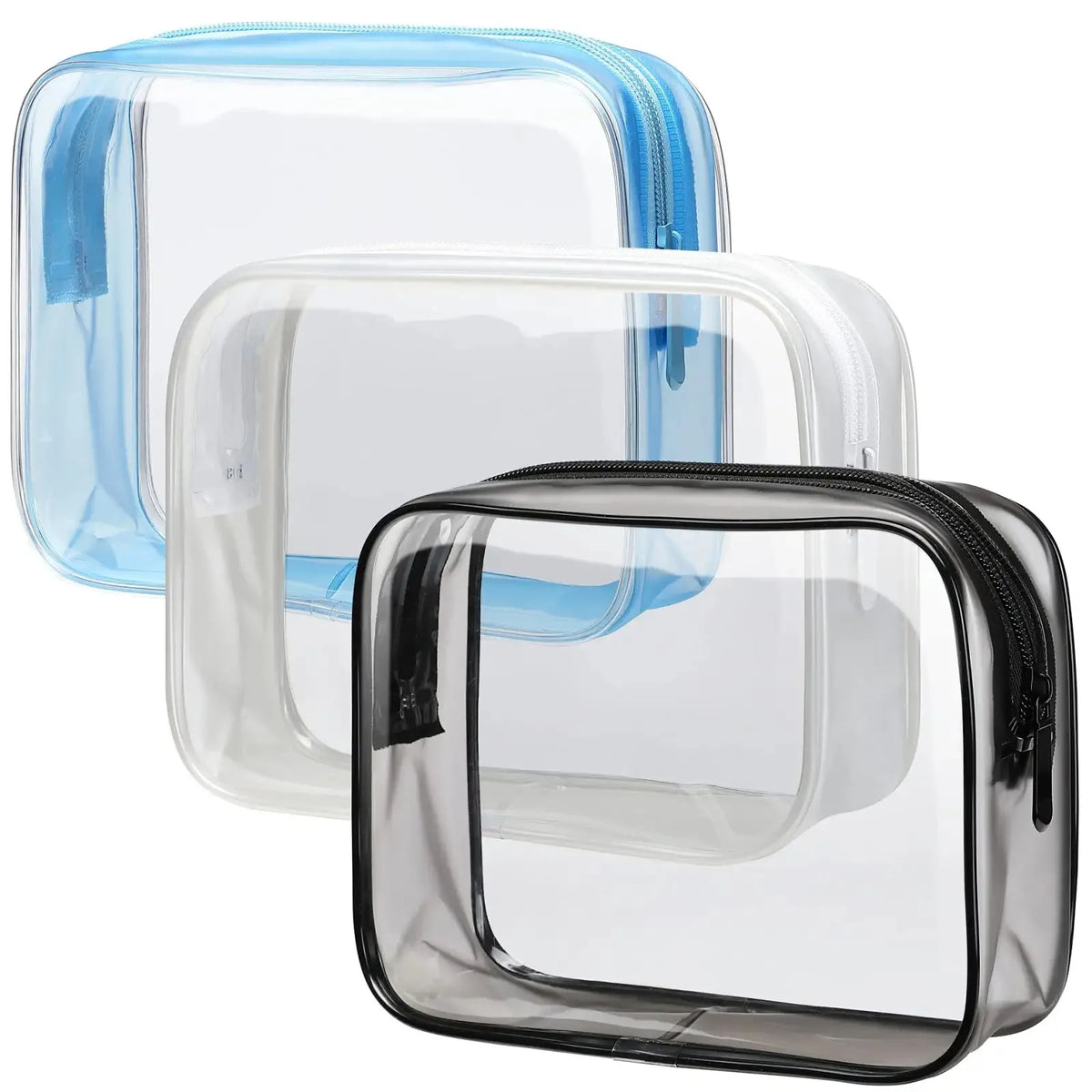 Hongfei Fashion Open Custom Pattern See Through Waterproof Transparent Travel Makeup Cosmetic PVC/EVA/TPU Bag for Women Men