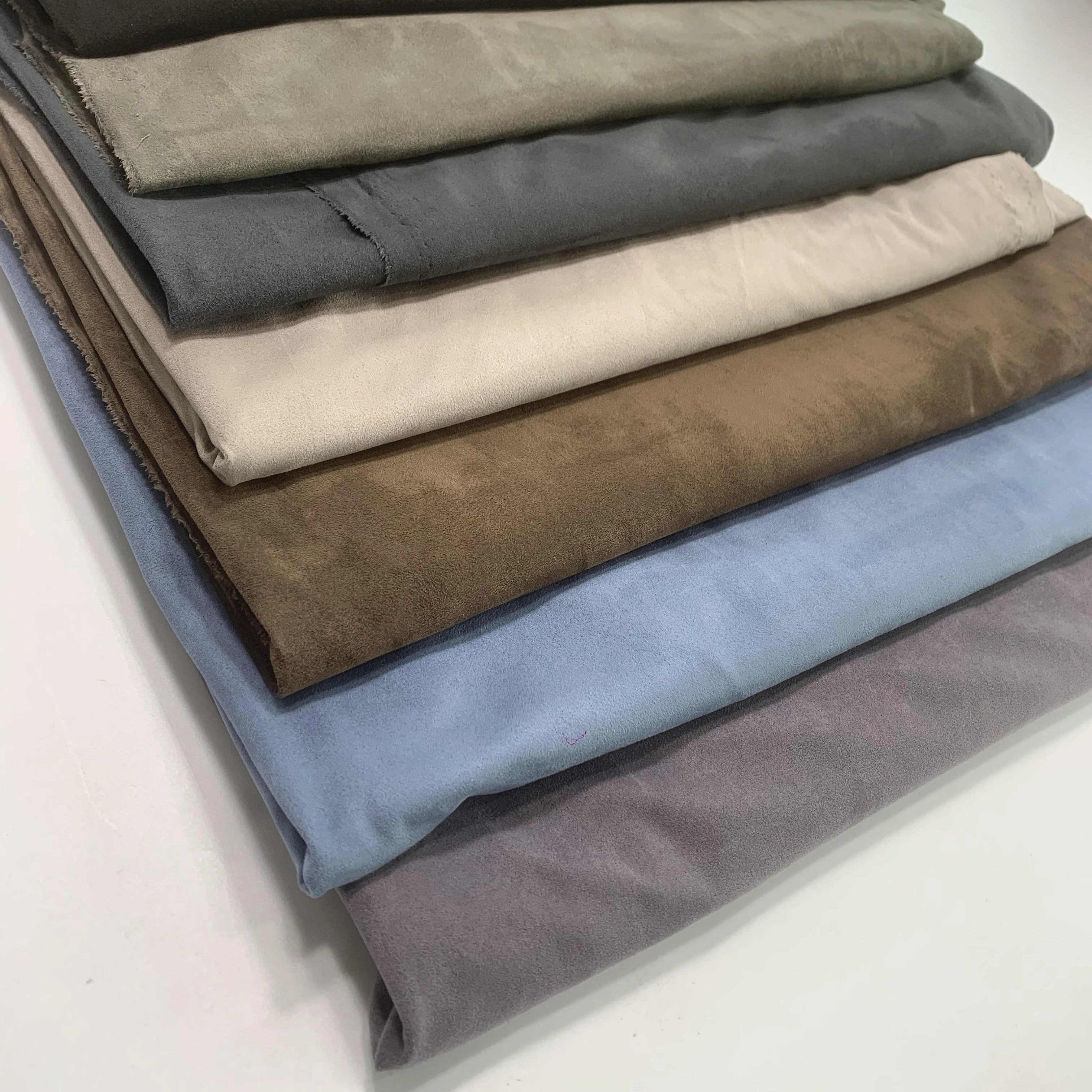Custom 0.4 mm Microfiber Suede Cloth Knitted Stretch Waterproof for Sofa Phone Case Shoes Lining Jewelry Boxes for Girls