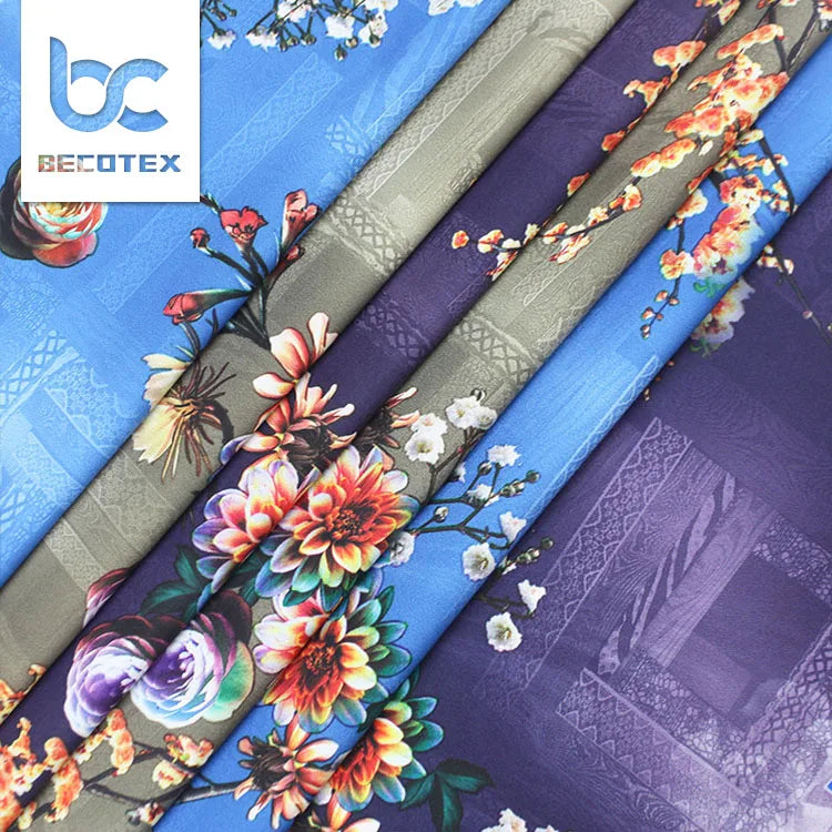 Shaoxing Manufacture Reliable Quality Printed Swimwear Print Textile Fabric for Dress