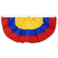 2022 New Goods 40x90cm Polyester Columbia Half Fan Banner Flag