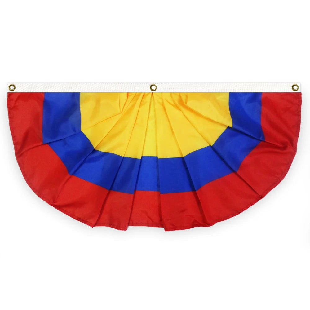 2022 New Goods 40x90cm Polyester Columbia Half Fan Banner Flag
