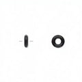 Rubber Stopper Bead Rubber Ring DIY Jewelry Bulk Donut Black 7mm 3mm Hole: 10000PCs/Bag