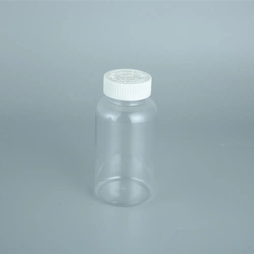 PET Transparent Plastic Pill Medicine Bottle Childproof Lid Multiple Capacities 100ml 150ml 200ml 300ml 500ml for Pill Packaging