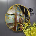 80CM Large Golden Luxury Wall Arts Hanging Decorative Creative Background Hanging Home Decoration for Sale Fast Dropshipping DDP