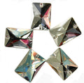 LUCKY Wholesale K9 Top Quality   Sew on Rhinestone with Holes  Sew on Crystal  Rectangle Rhinestone Glass  Beads Rectangle Shape