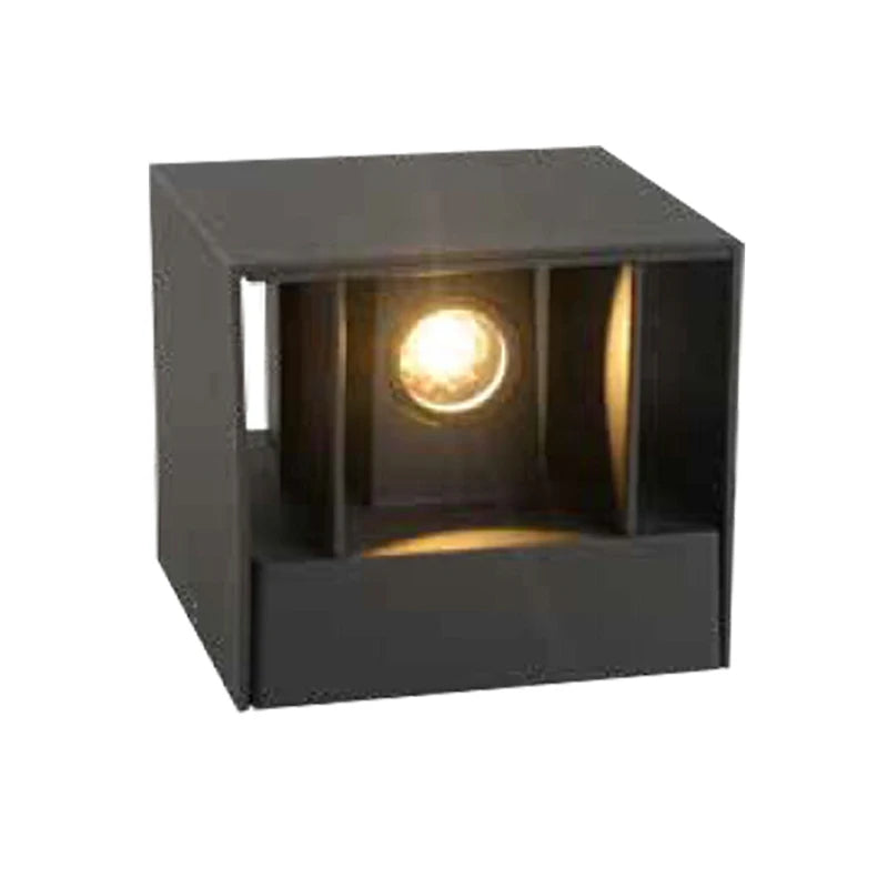 Ip54 Square Shape 3000k Led up Down Wall Lamp Aluminium Outdoor Waterproof Sconces Outside Wall Lights