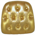 Gold Tufted Chiavari Chair Cushion-Removable Customized Seat Cushion Cover for Hotel Use