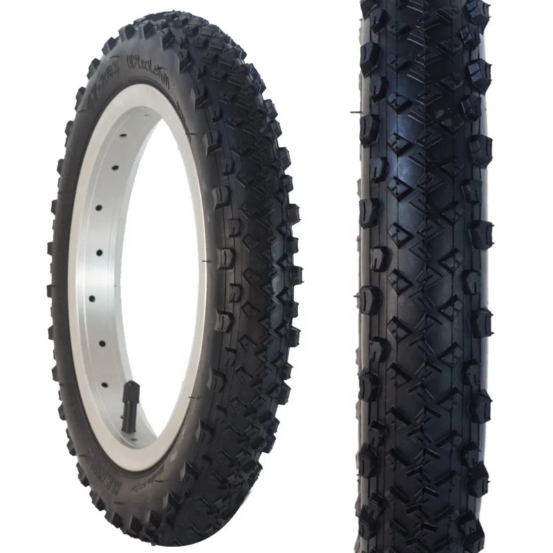 Durable Racing Cross Mountain Bike Tyre 12*2.125 BMX and Kids' Bikes Outer Tire Easy to Install Remove Made of Durable Rubber