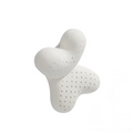 Natural Latex Neck Bone Shape Neck Pillow Head Rest Car Travel Pillow with Elastic Strap Washable Cover